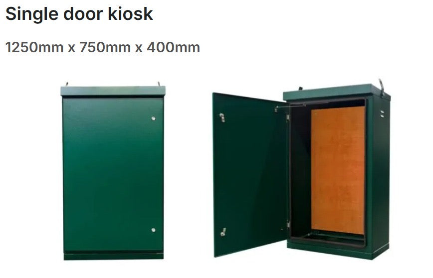 Single Door Steel Kiosk