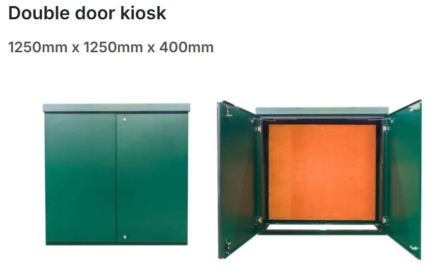 Double Door Steel Kiosk